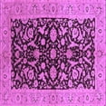 thumbnail image 1 of Ahgly Company Indoor Square Oriental Purple Industrial Area Rugs, 6' Square, 1 of 4