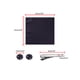 thumbnail image 3 of INSPIRE CHIC Corbata de lunares para hombres, juego de clip de corbata, gemelos y pañuelo de bolsillo para bodas de negocios en negro y púrpura, 3 of 6