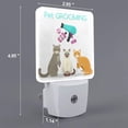 thumbnail image 2 of Pofeuu Pet Care Grooming Print Night Lights Plug into Wall with Dusk-to-Dawn Light Sensor, LED Nightlight for Bathroom, Adult, Hallway-US, 2 of 7