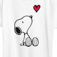 thumbnail image 3 of Peanuts - Mini Valentine Snoopy Heart - Women's Short Sleeve Graphic T-Shirt, 3 of 6