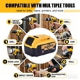 thumbnail image 4 of ELECMAPS 20V 8.0Ah Replacement Battery & Charger Kit, Compatible withDeWalt 20V MAX DCB200 DCB205 DCB206 DCB207, High Capacity & Long-Lasting Power, 4 of 9