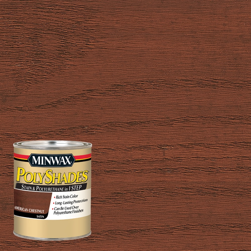 Minwax PolyShades, Satin, American Chestnut, 1 Quart