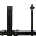thumbnail image 4 of vidaXL Security Palisade Fence with Pointed Top Steel 19' 8"x2' Black, 4 of 6