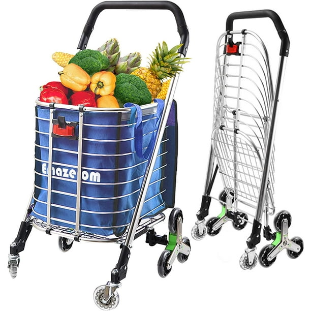 Upgraded Folding Shopping Carts for Groceries Large, Portable