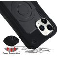 thumbnail image 3 of WANNGWE Magnetic Case Compatible with MagSafe Designed for iPhone 12 Pro Max Case , Full Body Rugged Heavy Duty [Military Grade Protection] Protective Cover for iPhone 12 Pro Max. (Black) DZ97-7093, 3 of 5