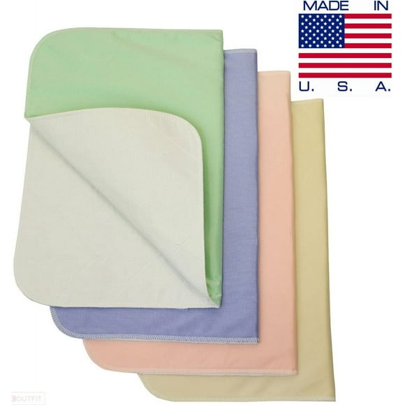 Washable Bed Pads Chair Pads/Incontinence Small Underpad - 18x24-4 Pack