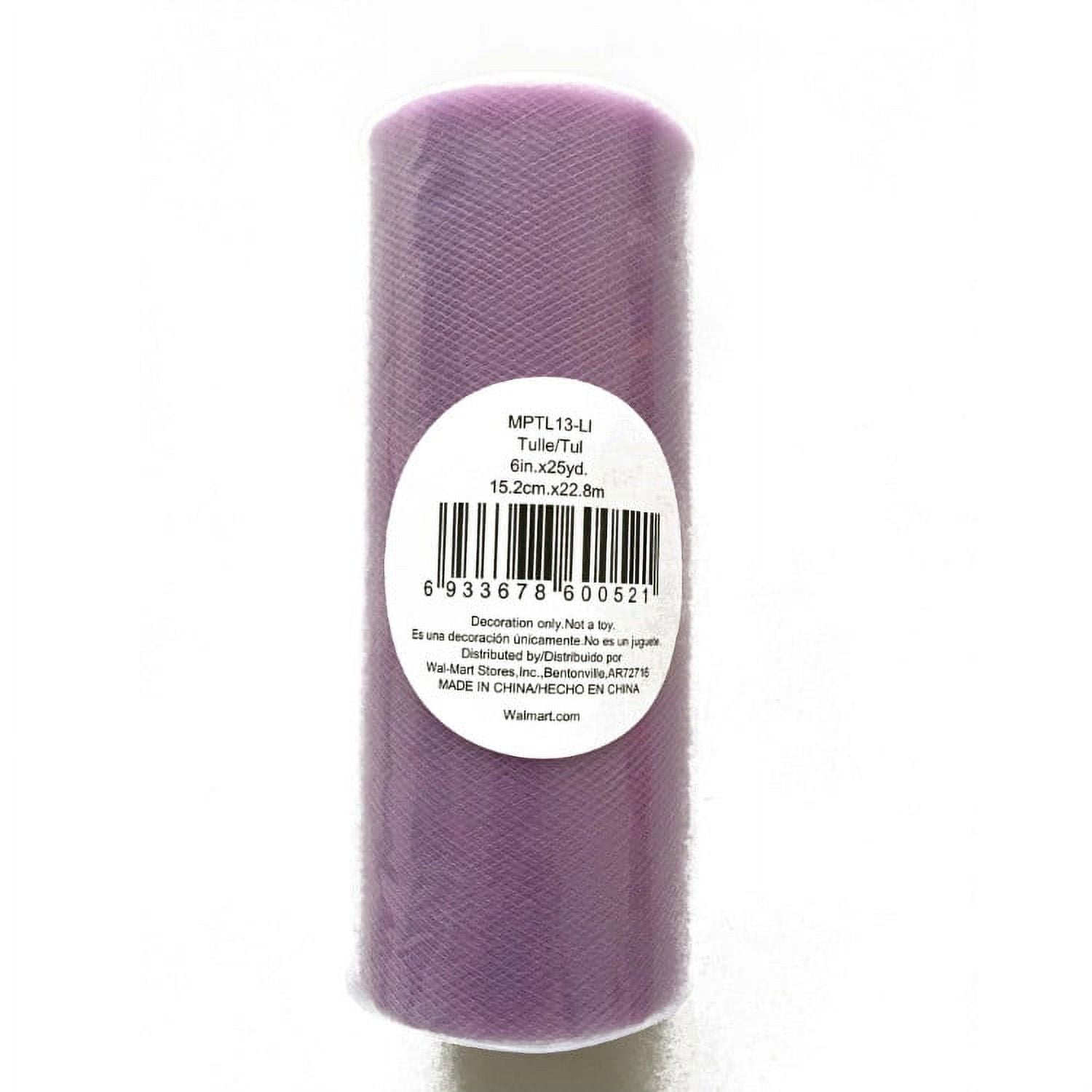 Fuzhou Unbrand 6inch Lavender Matte Tulle,100% Polyester by the Bolt.