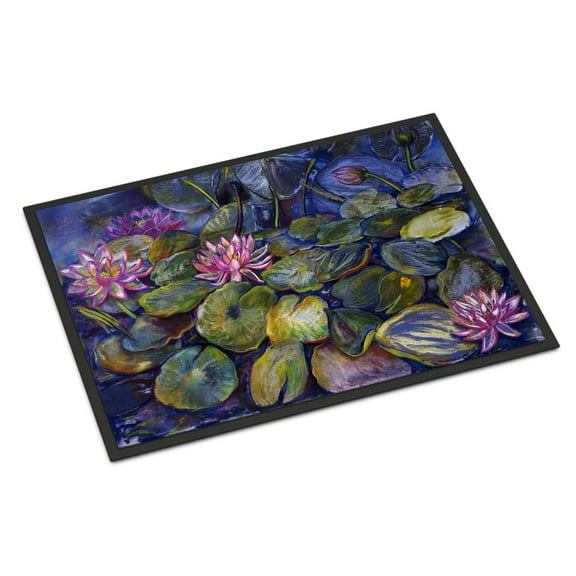 Waterlilies by Neil Drury Doormat 24x36