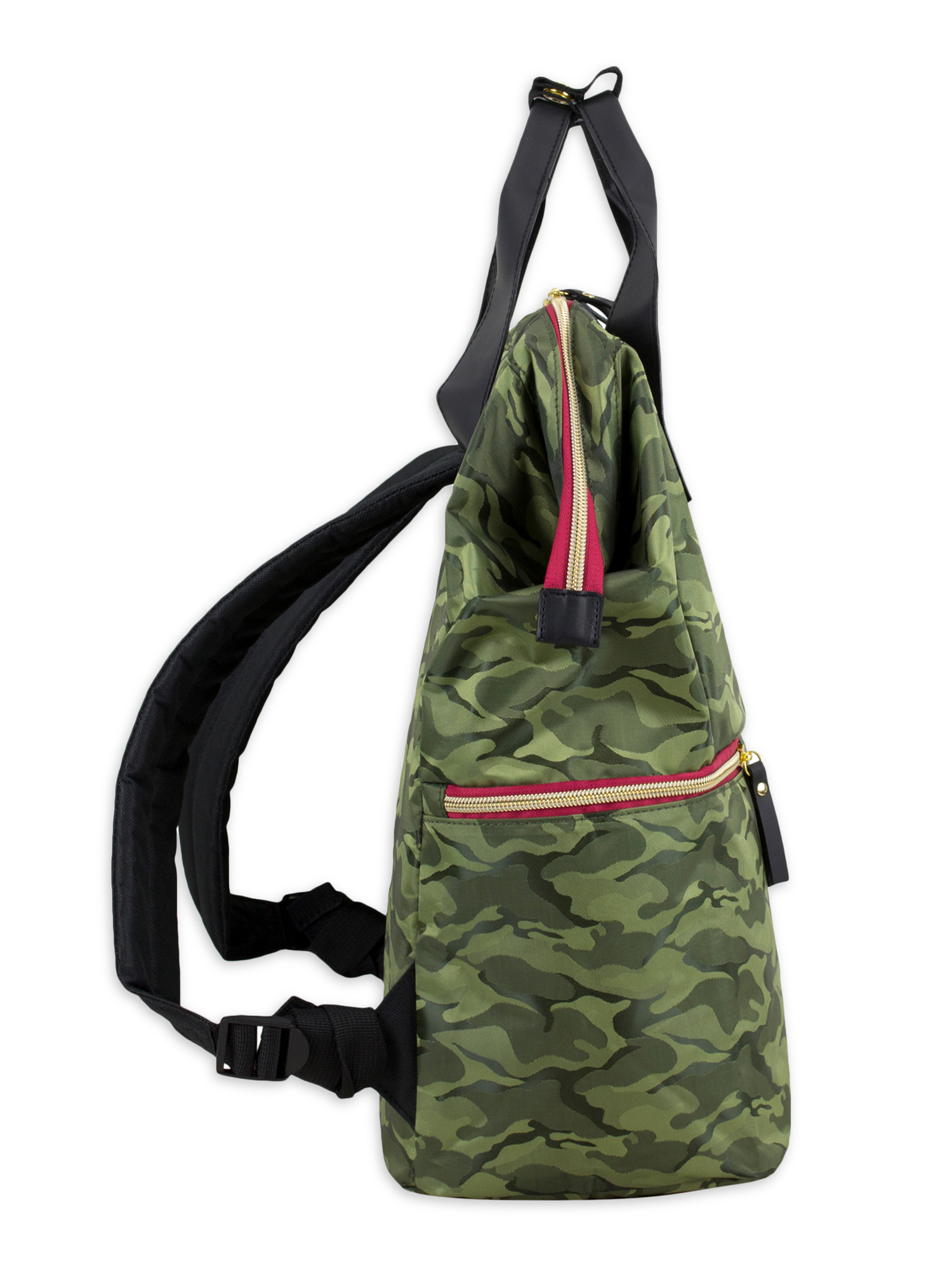 Bodhi Unisex Convertible Top Handle Backpack, Olive Camouflage