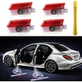thumbnail image 1 of 4 PCS LED Voiture Lumière Logo 3D Fantôme Ombre Lumière Mise à Niveau Bienvenue Courtoisie Projecteur pour un B C E M G AMG GL GLA GLC GLE GLS Classe W166 W176 W205 W212, 1 of 5