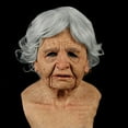Best Face Props Woman Wrinkle Cosplay Halloween Creepy Old Party
