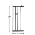 thumbnail image 2 of MidWest Homes for Pets Steel Pet Gate Extension, 11" Wide x 29" High, Graphite, 2 of 4