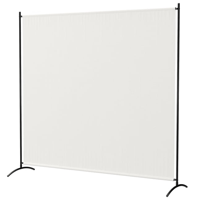 Beige Outdoor Privacy Screen | Single Panel Room Divider - 70.9" Tall | Patio, Garden & Living Room Shade with UV30+ Protection & Stable Base
