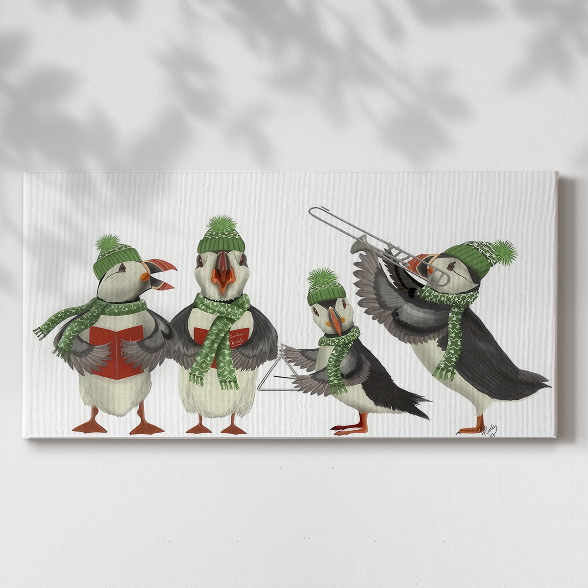 Puffin Quartet- Gallery Wrapped Canvas