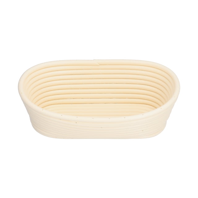 Generic Cesta A Prueba De Pan, Cesta De Fermentación De Pan Lavable De Plástico Para Cocina, Panadería Casera(米白色椭圆-25 * 15 * 8cm)