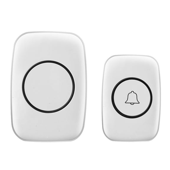 Wireless Doorbell, FullHouse Waterproof Door Bell Kit, Distinguish front and rear doors, Over 5 Levels Volume and Flash, for Home Office Classroom