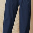 thumbnail image 5 of Bigersell Women Ribcage Straight Ankle Pants Full Length Pants Fashion Women Casual Summer Wear Pants Solid Color Cotton and Linen Trousers Ladies Ribcage Straight Ankle Pants, 5 of 5