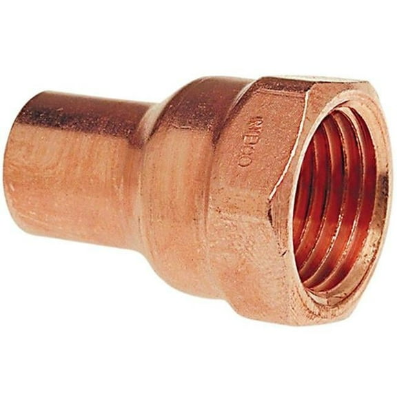 Nibco Adapter,Wrot Copper,1/4" Tube,FTGxFNPT 6032 1/4