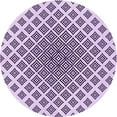thumbnail image 1 of Ahgly Company Machine Washable Indoor Square Transitional Rebecca Purple Area Rugs, 3' Square, 1 of 7