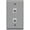 Gray, variant on RiteAV - 2 Port Coax Cable TV- F-Type Wall Plate - White