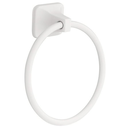 Franklin Brass D2416W Futura Towel Ring, White