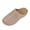 Khaki, variant on Hurxie Women's Slip On Mules Wedge Sandals Closed Toe Breathable Textile Slides Clogs Summer Shoes White 39