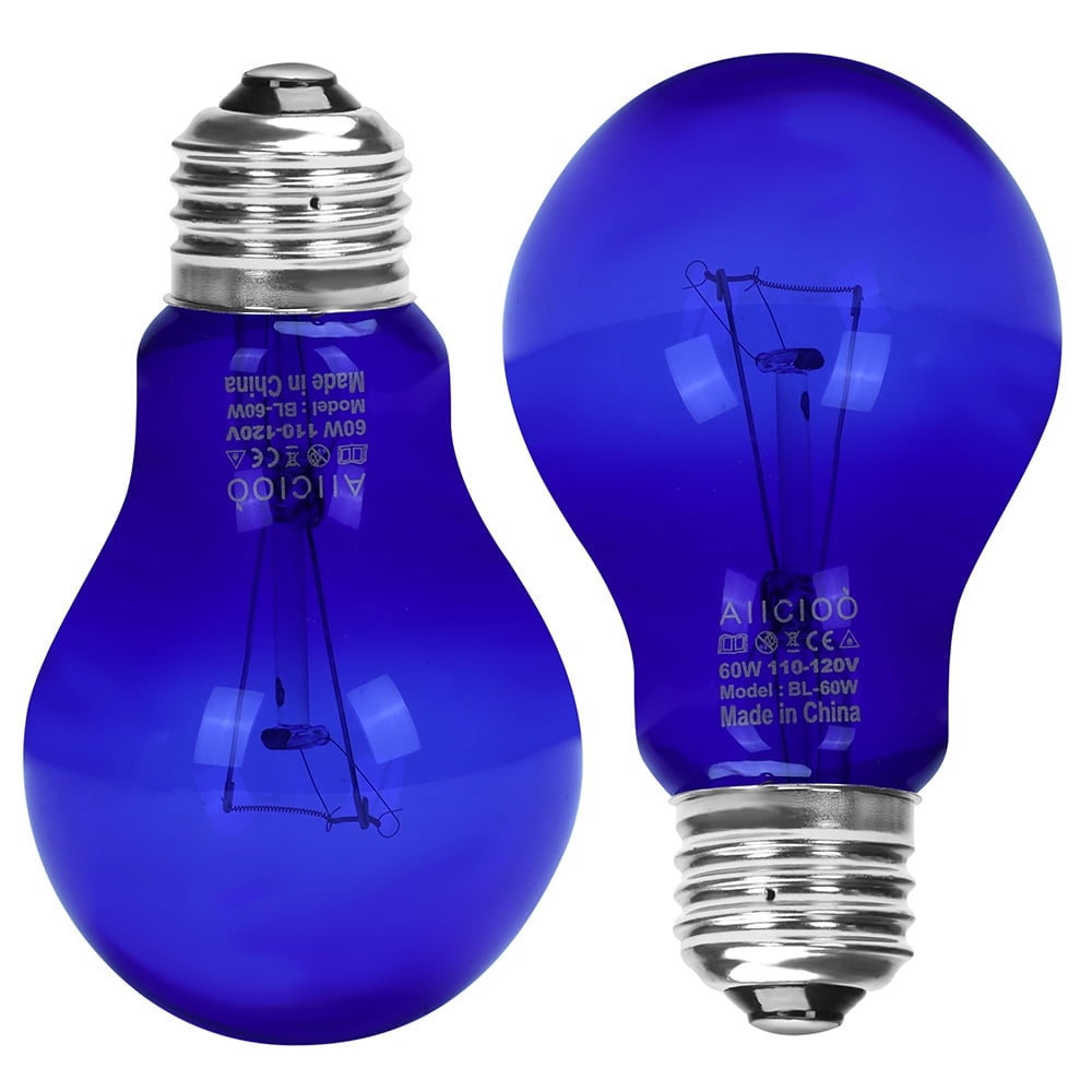 AIICIOO UVA Daytime Blue Reptile Bulb Heating Lamp E26 UVA Light for