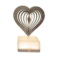 thumbnail image 3 of Luz de noche decorativa con adornos geométricos, centro de mesa, USB romántico único forma de corazón, 3 of 8