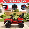 thumbnail image 5 of iYofe 12V Licensed Ford Bronco Raptor Powered Ride-On Truck with Remote Control for Kids, Ages 3+, Red, 5 of 7