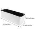 thumbnail image 3 of Miangastore White Durable PP Material Automatic Water Absorption Plant Pot with RealTime Water Level Indicator for Gardening Use 1 Set, 3 of 8