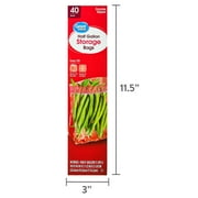 Great Value Double Zipper Half Gallon Storage Bags 40 Count