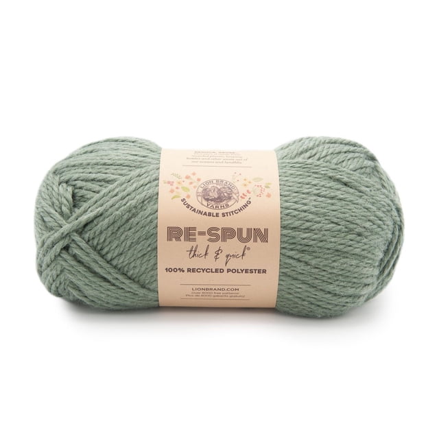 Fil Lion Brand Re-Spun Thick & Quick® Epinette Fil #6 super volumineux de polyester recyclé, 340g/ 204m-1CT