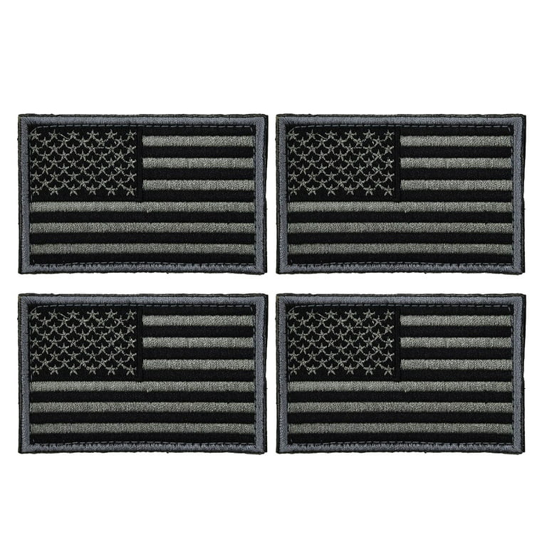 4PCS USA Flag Patch Self-Adhesive American Flag US United States