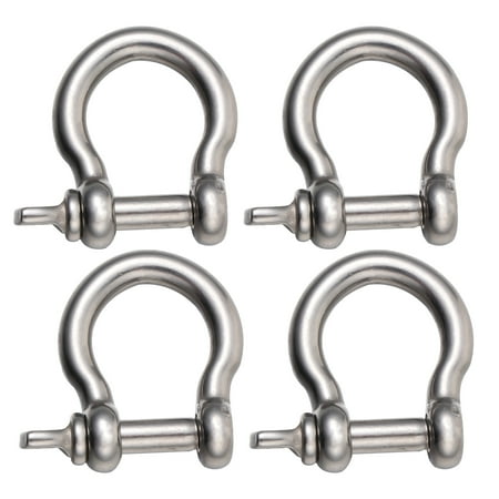 

NUOLUX Shackle Shackles D Anchor Steel Stainless Galvanized Screw Pin Chain Ring Shackle Bow Shackle Wide Swivel Recovery