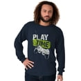 thumbnail image 5 of Play Time Video Game Gaming Nerd Men's Long Sleeve Tee T Shirt Brisco Brands X, 5 of 6