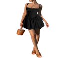 thumbnail image 3 of Flowy Summer Dress for Women with Sleeveless Design and Tie-up Front, 3 of 4