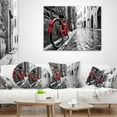 thumbnail image 3 of Coussin Photo Rétro Vélo Rouge Vintage - 12x20, 3 of 4