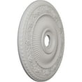 thumbnail image 3 of Ekena Millwork 24 1/4"OD x 3 7/8"ID x 2"P Logan Ceiling Medallion (Fits Canopies up to 6 1/8"), Hand-Painted Ultra Pure White, 3 of 7