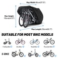 thumbnail image 3 of Funda para bicicleta Favoto XXL impermeable para 2 bicicletas 210 x 95 x 110 cm, 3 of 9