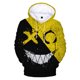 thumbnail image 3 of Sudadera con capucha con estampado 3D de cara sonriente de diablo a la moda para hombre y mujer, estilo hip hop, informal, divertida, con estampado XOXO, 3 of 5