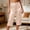 Khaki, variant on Naittoop Women Lounge Capri Pants Satin Sleep Pants 3/4 Length Wide Leg Pajama Capris Elastic Waist PJ Cropped Trousers