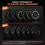 GIKPAL 20lb Bumper Plates, 2-Inch Olympic Weight Plates with Steel Hub, Eco-Friendly Rubber - Impact-Resistant & Floor Protection - Ideal for High-Intensity Workouts.