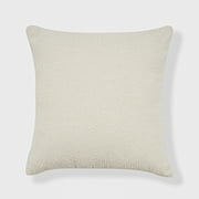 Logan Reversible Geometric Chenille Pillow. 18in. X 18in. Blue Surf
