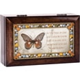 thumbnail image 4 of Cottage Garden - in Time of Grief You are Not Alone Amber Earth Tone Jewelry Music Box Plays On Eagle's Wings, 4 of 5