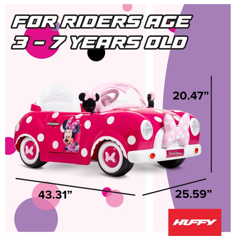 Disney Minnie Mouse 6V Convertible Ride-On Car photo 7