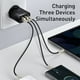 thumbnail image 3 of Baseus-cargador USB de 30W, dispositivo de carga rápida QC3.0 PD3.0 tipo C PD, 3 puertos, para iPhone 14, 13, 12 Pro Max, Xiaomi y Samsung, 3 of 4