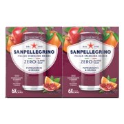 SanPellegrino Soda Italiana Sparkling Orange and Pomegranate, Low Calorie Zero Added Sugar, 24 Pack Cans