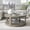 Light Brown, variant on Kevinplus 40“ Mid Century 2 Tier Round Wooden Center Coffee Table with Wheels for living Room, Office, Apartment,Brown