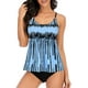thumbnail image 1 of Traje de baño de dos piezas para mujer, tallas grandes, tops con pantalones cortos, traje de baño para mujer, trajes de baño de talla grande ER, 1 of 4