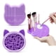 thumbnail image 1 of Estante de almacenamiento de brochas de maquillaje de gato de silicona (púrpura) Xemadio HMHZ216-1, 1 of 6
